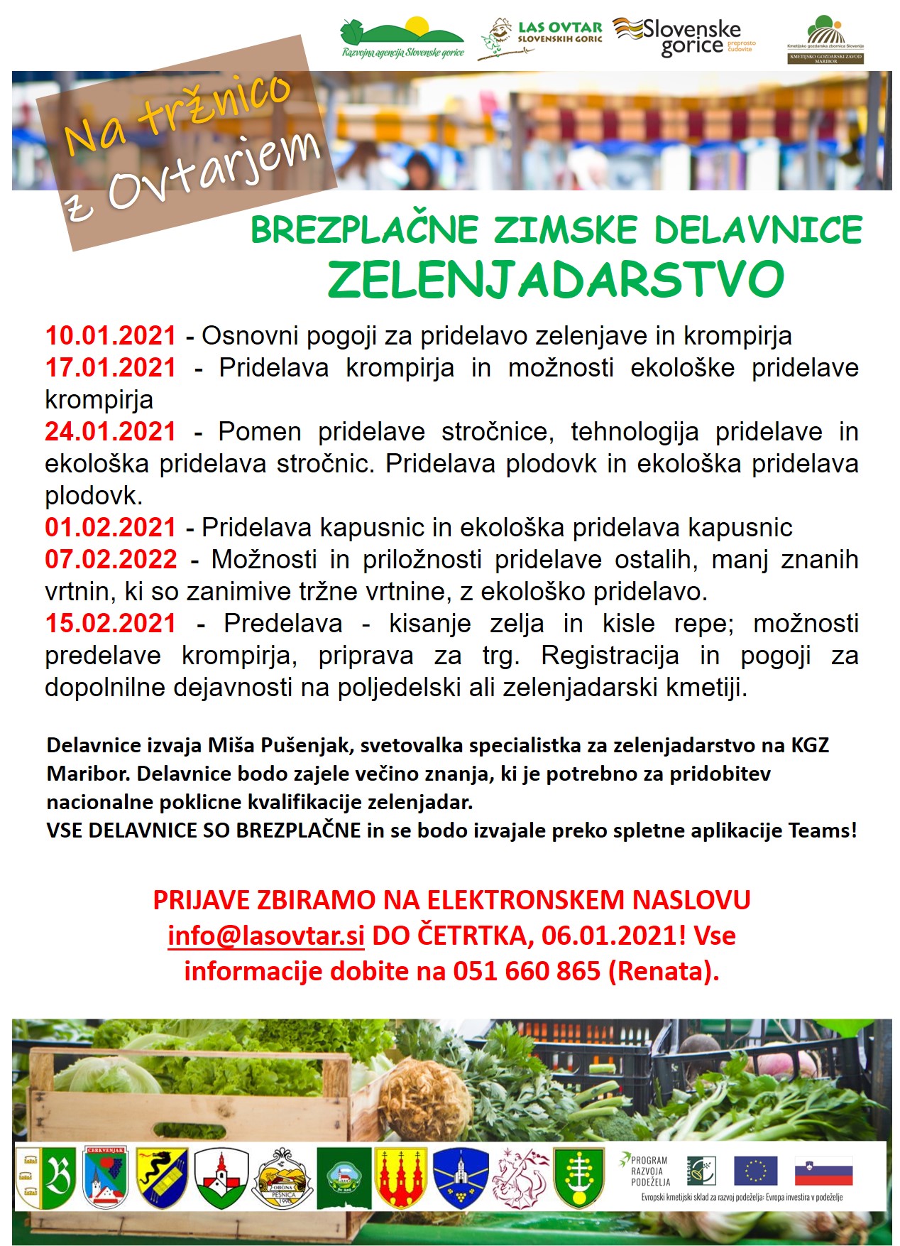 Fb objava delavnice